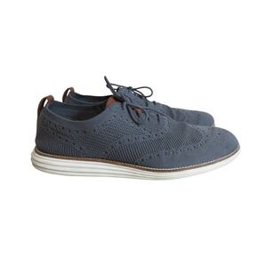 Cole Haan Original Grand Stitch Lite Gray Knit Oxford Lace‎ Up Shoes Mens 13 M
